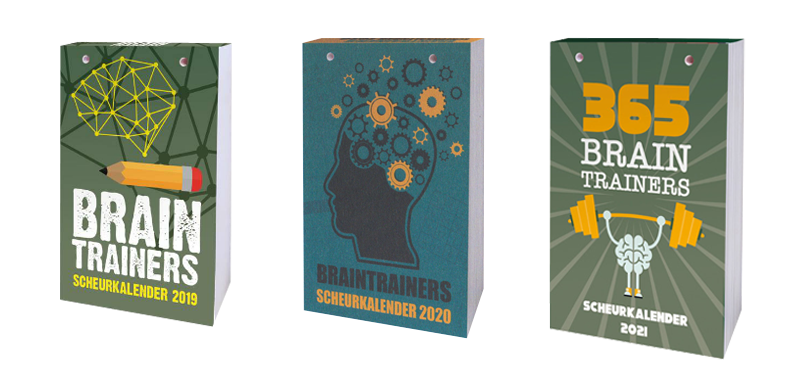 bedenken en maken braintrainer puzzels scheurkalenders