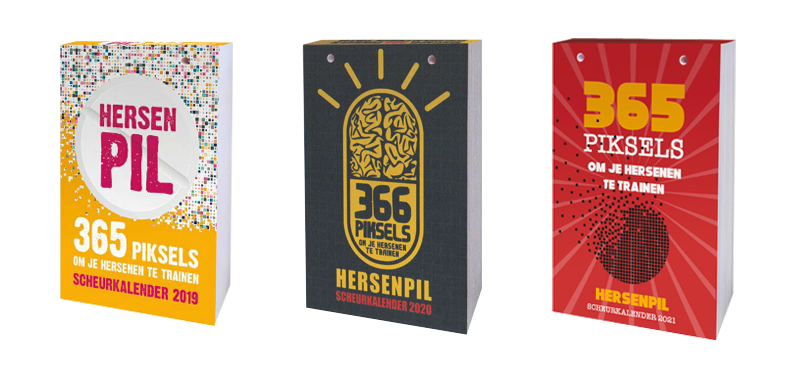 bedenken en maken hersenpil piksel scheurkalenders