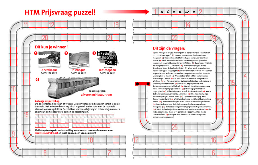 prijsvraagpuzzel Haagse Tram Maatschappij