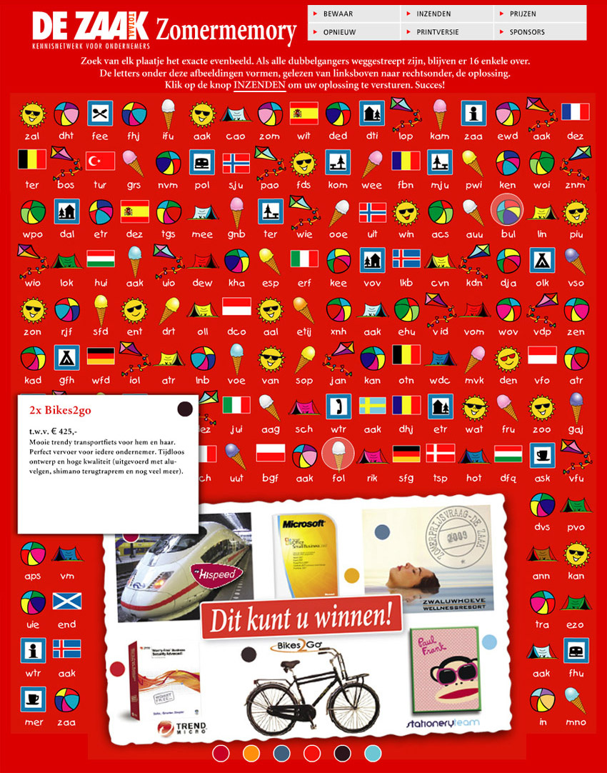 online zomerpuzzel De Zaak